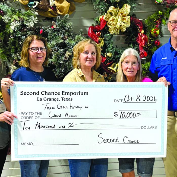 Second Chance Donates to TCHCCv