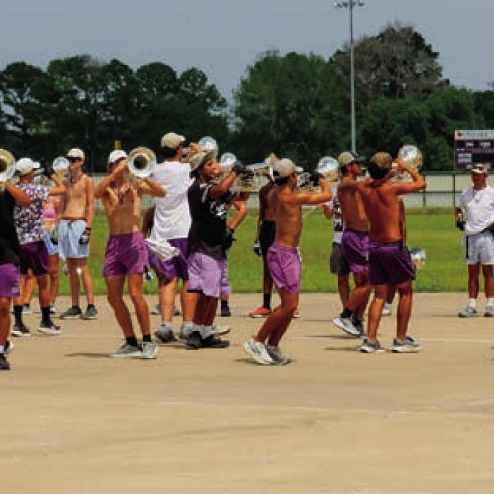 Major Leaguers of Marching Band Stay Over in LG for Some Practice