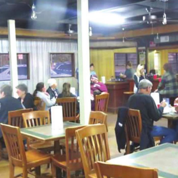 Inside Quezeen BBQ.