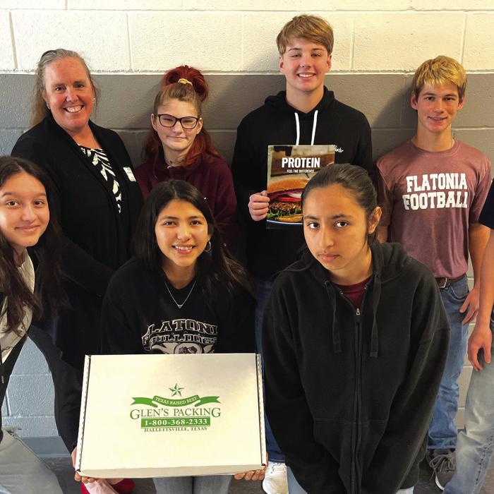 FISD (back row, from left): Macy Bonds, Susie Shank/NVCW, Amy Bradshaw, Dayton Cliffe, Colt Freytag, Chase O’Reily, (front) Malu’ Gomes, Nayeli Rodriguez, Kaylan Aguillon.
