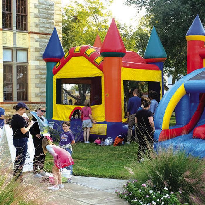 Trick-or-treaters enjoyed a bounce house, live music by Julie Bouchard, games, and of course, lots of candy.