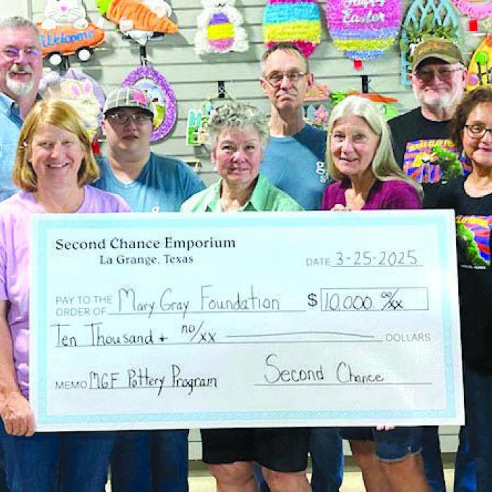 Second Chance Donates to Pottery Program