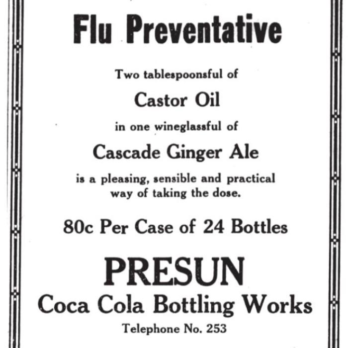 Advertisement from the La Grange Journal in 1918.
