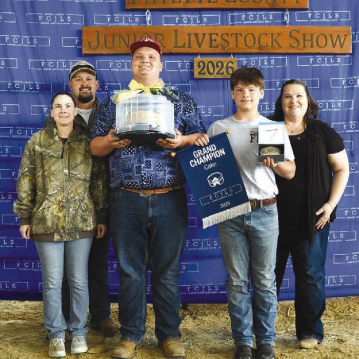 2026 Fayette County Junior Livestock Show Grand Champions
