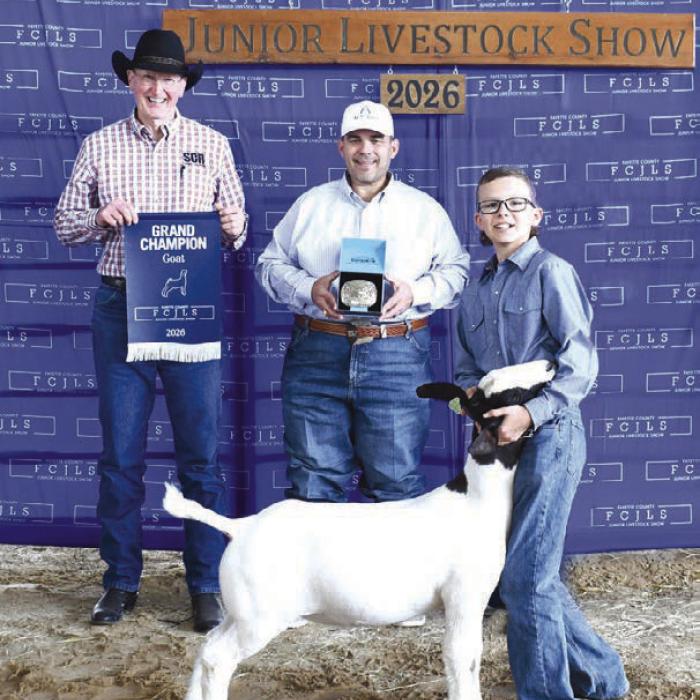 2026 Fayette County Junior Livestock Show Grand Champions