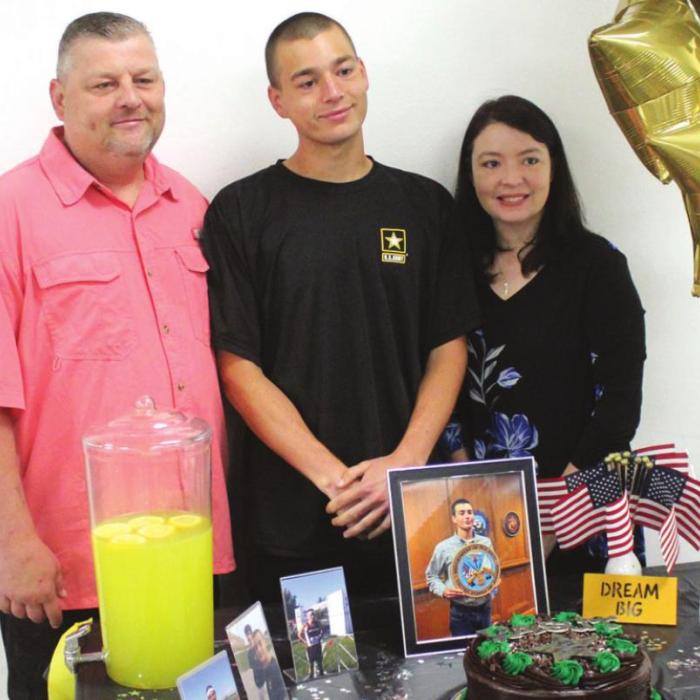 Vasut’s Army Enlistment Celebrated at Fayetteville
