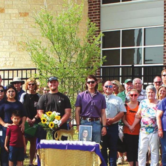 Tree Planted in Ellison’s Memory on La Grange ISD Playground