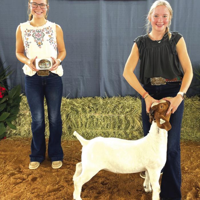 GOAT SHOW • JUNIOR SHOWMANSHIP Brooke Ellison with Hunter Stockwell