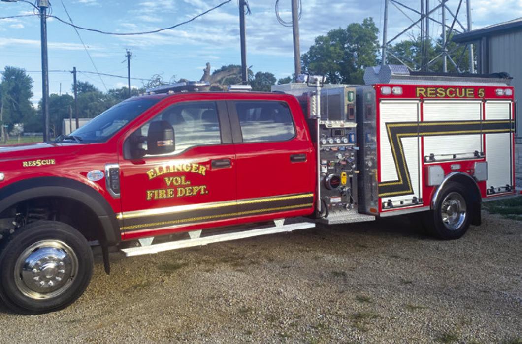 Ellinger Volunteer Fire Department Takes Delivery of New Rescue Truck
