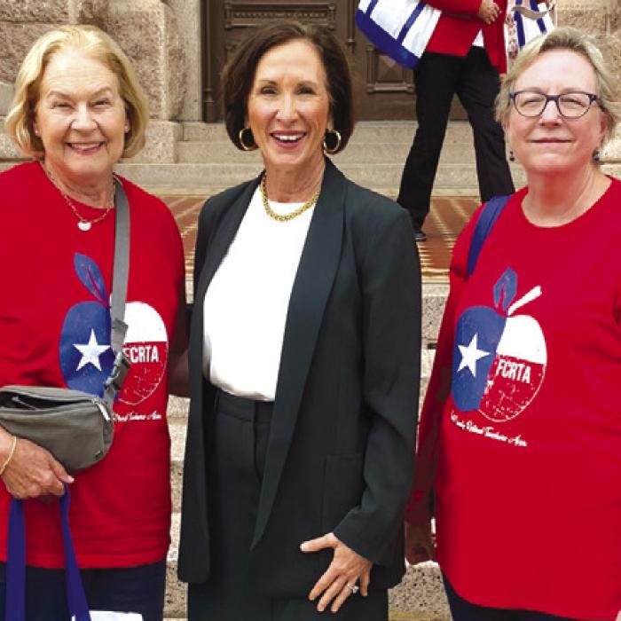 Pictured from left: Lisa Slinkard, Linda Oltmann, Senator Lois Kolkhorst, Kim Joost, and Chris Morrison.