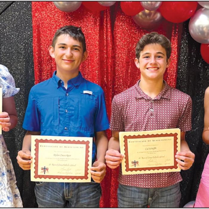 St. Rose Catholic School End of Year Awards Presented