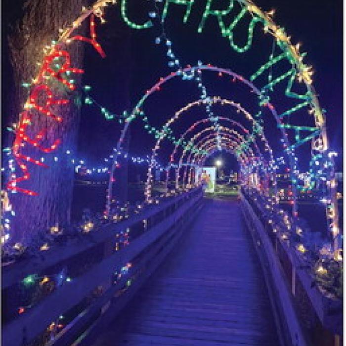 In addition to the historical components of Trail of Lights, there are lot of festive lighted walks at the La Grange historic sites.