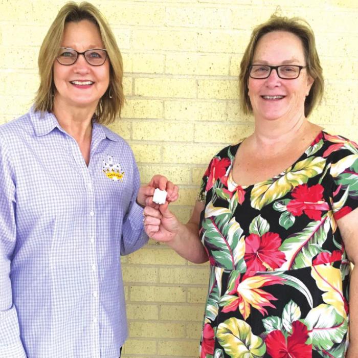 Grace Robinson, right and Regent Shirley Antosh