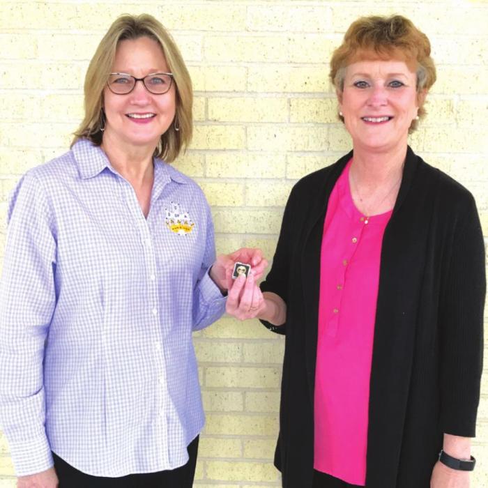 Rebecca Gerecke, right, and Regent Shirley Antosh