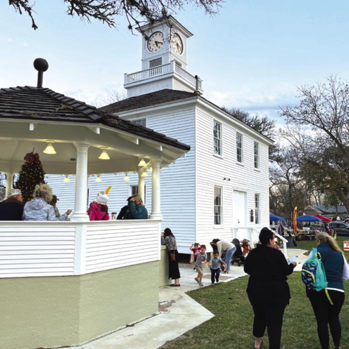 The scenic courthouse square in Fayetteville with a Christmas tree in the gazebo was the perfect gathering spot for the County Christmas event last Saturday.