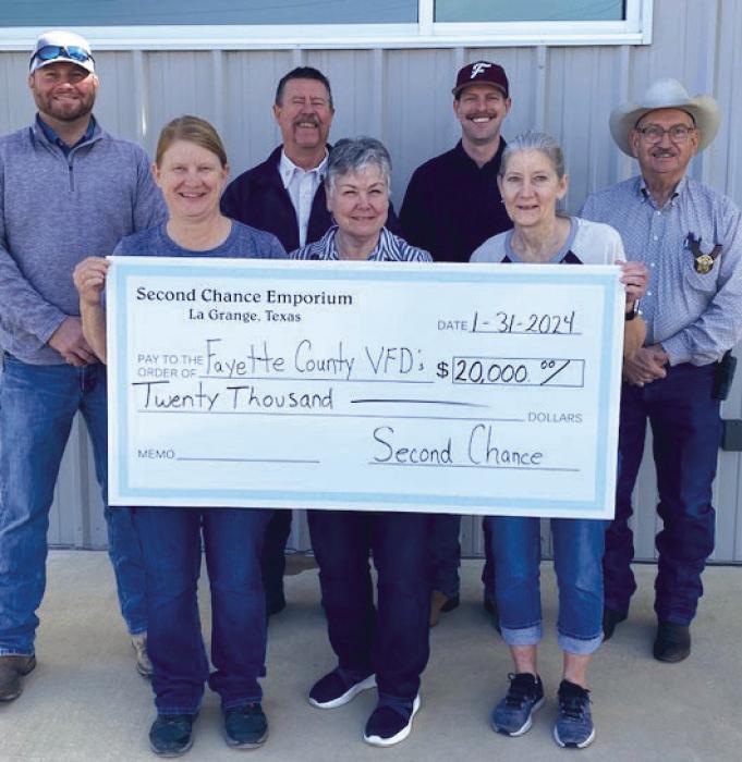 Second Chance Donates to Turtle Wing, Local Fire Departments