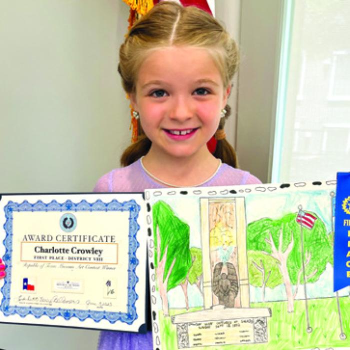 Charlotte Crowley Earns First Place in Art Contest