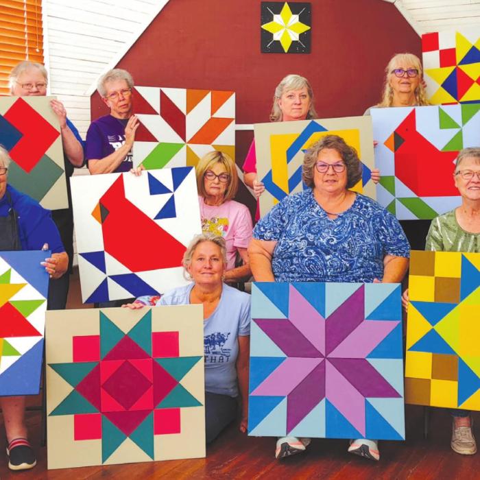 Several ladies from the Creative Memories Quilt Guild traveled from Caldwell to take the Quilt Block class at Zilss Hall.