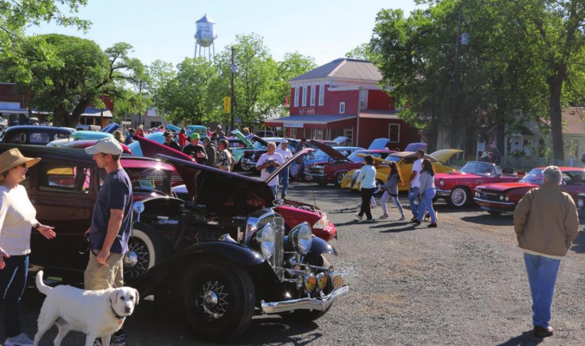 The number of events and festivals in Fayette County add to its charm for retirees. Here’s the Lions Club classic car show in downtown Fayetteville. Record file photo by Jerry Herring