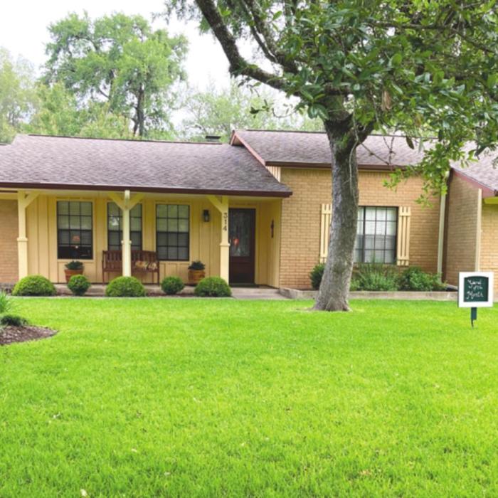 The May Yard of the Month for the Frisch Auf!/Bluff Haven subdivision belongs to the home of David and Mary Tauch. Their home is located at 314 Oak Bend.