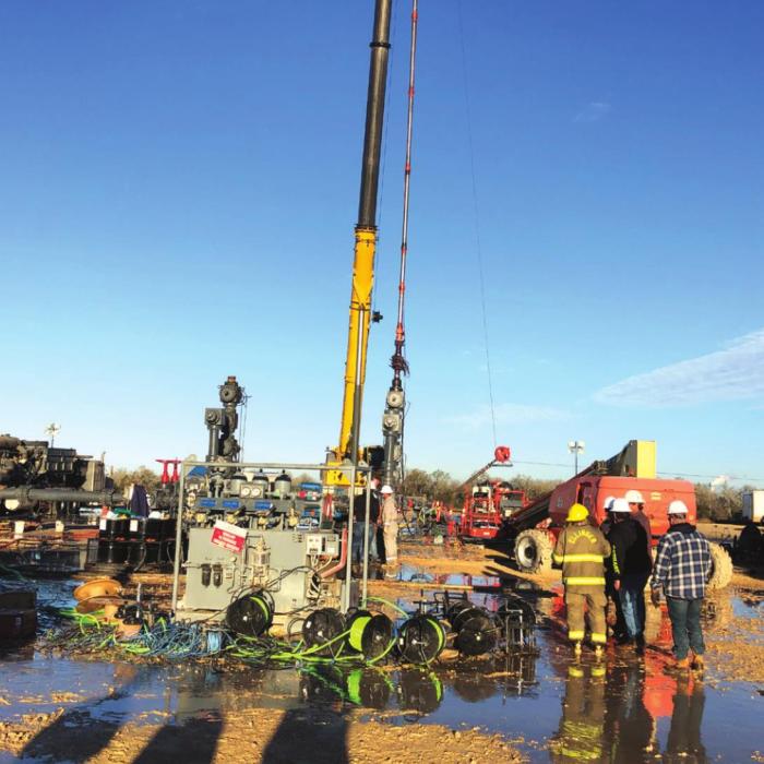 Natural Gas Leak At Well Site