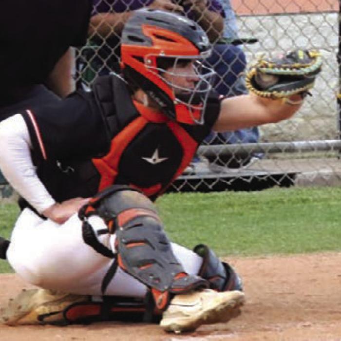 Schulenburg senior catcher Jayse Janda was named the MVP of District 29 2A baseball. Photo by Audrey Kristynik