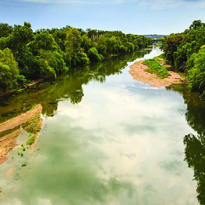 The Colorado River as it flows through La Grange. Record file photo by Russell Bennett