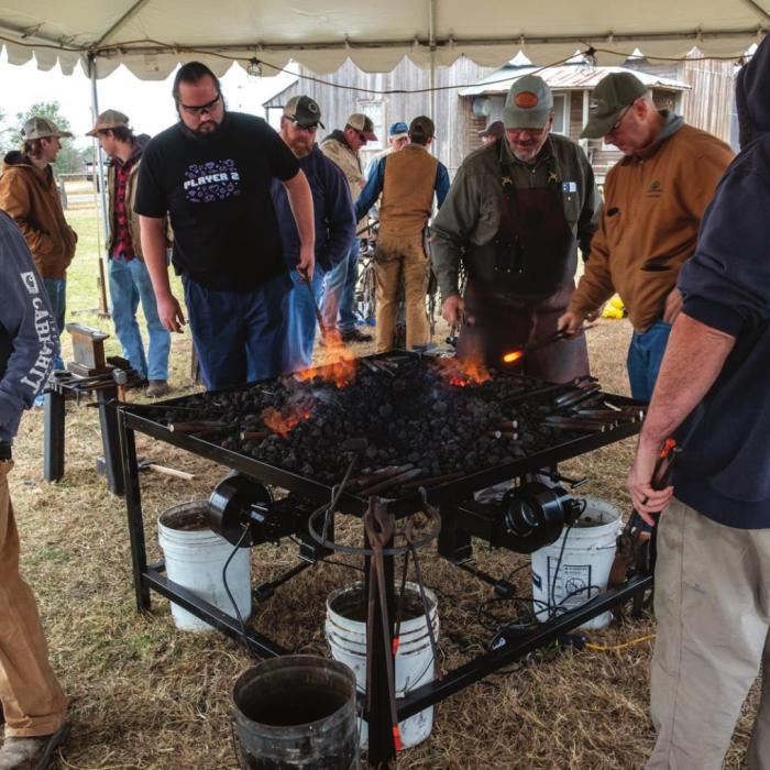 Blacksmithing Class is in Session