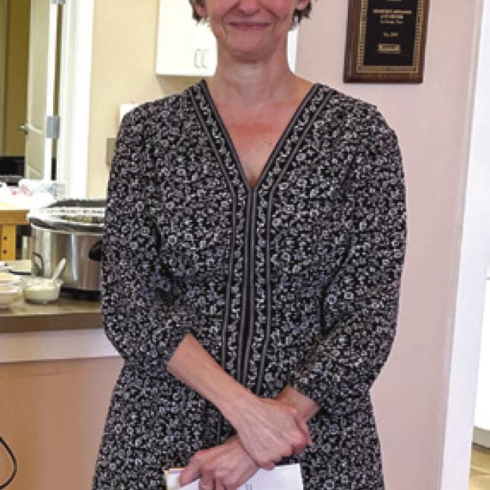 Dawn Orsak, authoring a book of Texas Czech foods was the guest speaker at the Fayette County Czech Heritage Society meeting.