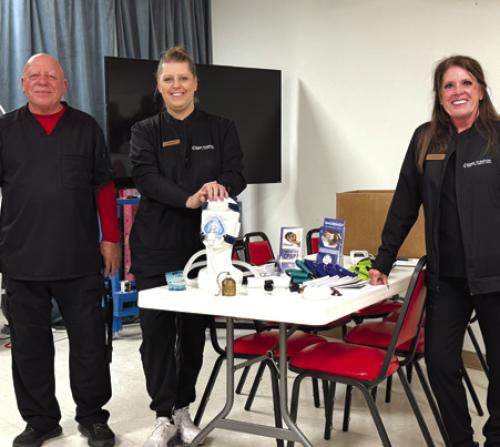 At a recent Lunch and Learn program in Schulenburg, Dr. Hatfield and his staff Donna and Glenda from Sleep Solutions in La Grange taught us about alternative solutions for sleeping comfortably when you have sleep apnea.