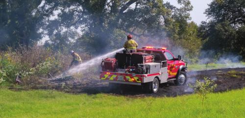 Trash Fire Spreads in Mullins Prairie