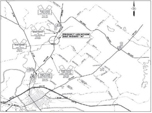 The map above shows the location of the bridge on FM 2145 that will be replaced. Texas Department of Transportation says FM 2145 will be closed at the location for approximately four months while construction takes place.