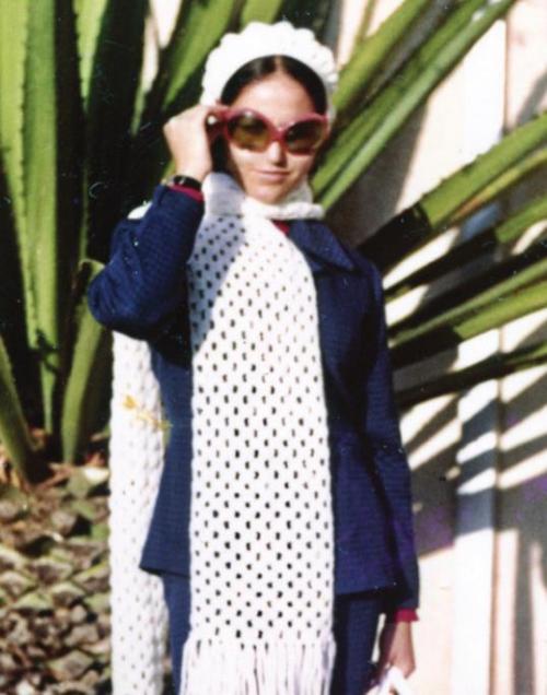 Hoffman in her red, white and blue outfit.