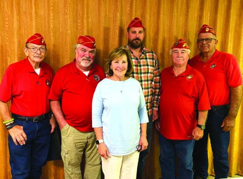 New officers of the Colorado Valley Detachment of No. 1028, Marine Corps League, were installed for the 2023-2024 year. Pictured from left are Douglas Blaha, Bobby Bedient, Katrina Packard Elvig, Kelly Cox, Richard Chance and John Kana. Service projects are being finalized for the year.