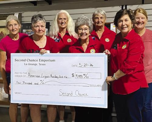 Second Chance Donates to American Legion Auxiliary