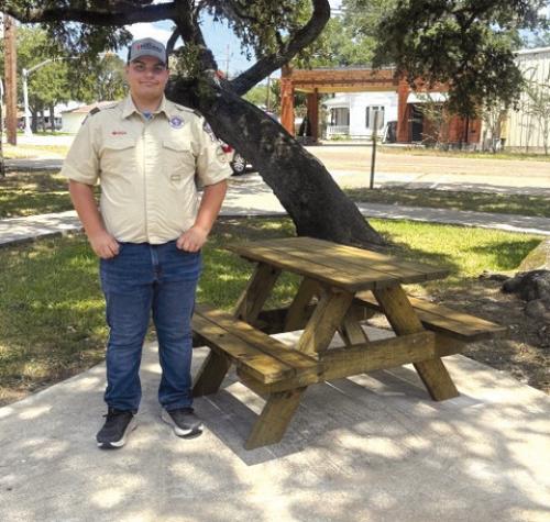 Eagle Scout and FISD Senior Logan Sklar.