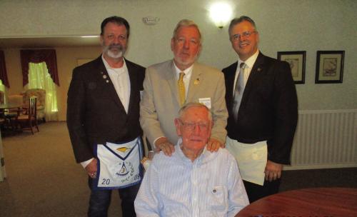 Mass Honored for 65 Years of Masonic Service
