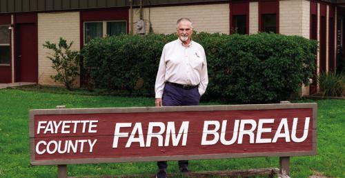 Fayette County Farm Bureau Agent and former Agency Manager Jerry Rohde celebrated his 50th anniversary with Farm Bureau on May 1. Photos by Andy Behlen
