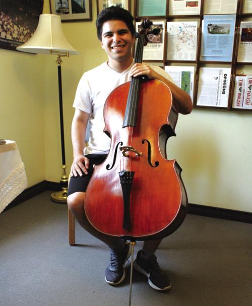 Cellist Andres Avila is one of the young musicians performing this summer at Festival Hill. Photo by MaKenzie Givan