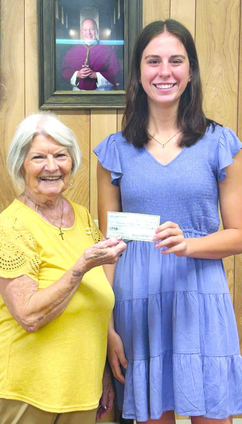 Cistern KJZT St. Elizabeth Society No. 20 Presents Scholarship, New Flags Raised