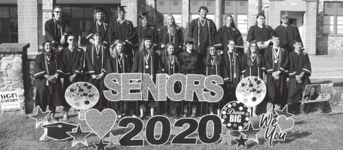 The members of the Round Top-Carmine senior class gathered before a parade in their honor last month in Carmine. They graduate Friday at Festival Hill. Photo by Jeff Wick