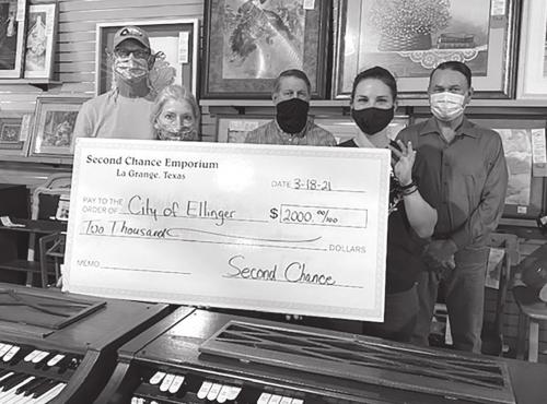 Second Chance Donates to City of Ellinger
