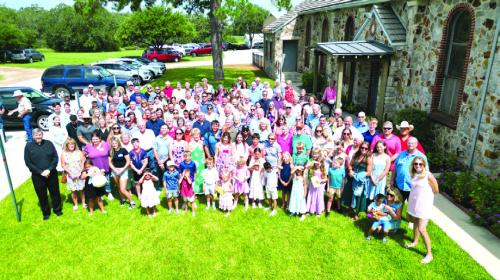 Members of the descendants of Frank and Barbara Prasifka Srubar gathered for a group photo during the family’s 50th annual reunion on July 19 in Plum. The milestone event celebrated 145 years since Frank and Barbara Srubar immigrated from what is now Czechia to America in 1881. This year’s reunion drew 210 descendants representing seven generations of the Srubar family.