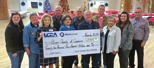 Ellinger Chamber Gets $21,315 Grant from LCRA, Bluebonnet