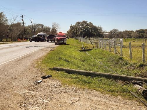 Oversize Load Knocks Down Power Pole