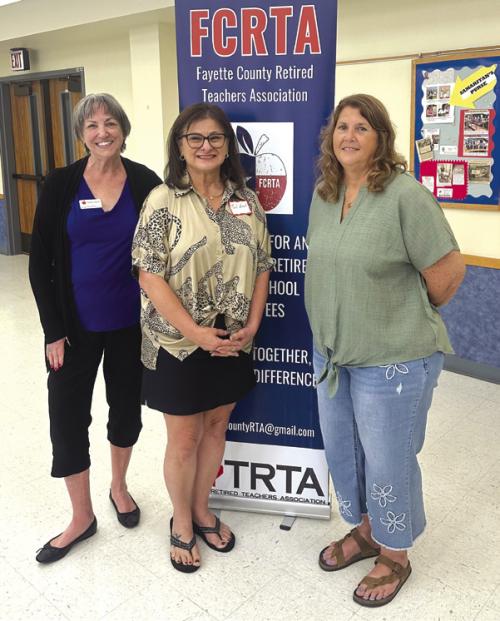 The new FCRTA members are left to right, Kathy Schatte, Noel Buck and Kim Bonewald.
