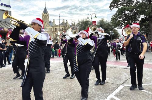 The state-qualifying La Grange High School band will lead the Schmeckenfest parade, which begins at 5:15 p.m. Thursday. Record file photo