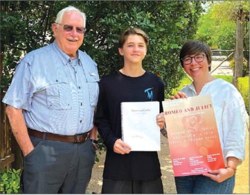 LG Student Deacon Wick Wins First ‘Play’s The Thing’ Award to Camp Shakespeare