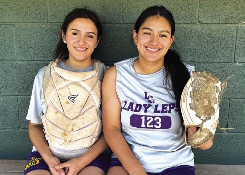 Sisterly Pitcher/Catcher Combo Shines for Lady Leps Softball