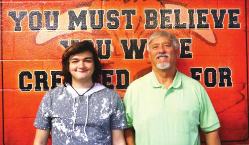 Schulenburg’s TJ Medina and Coach Bob Lantelme